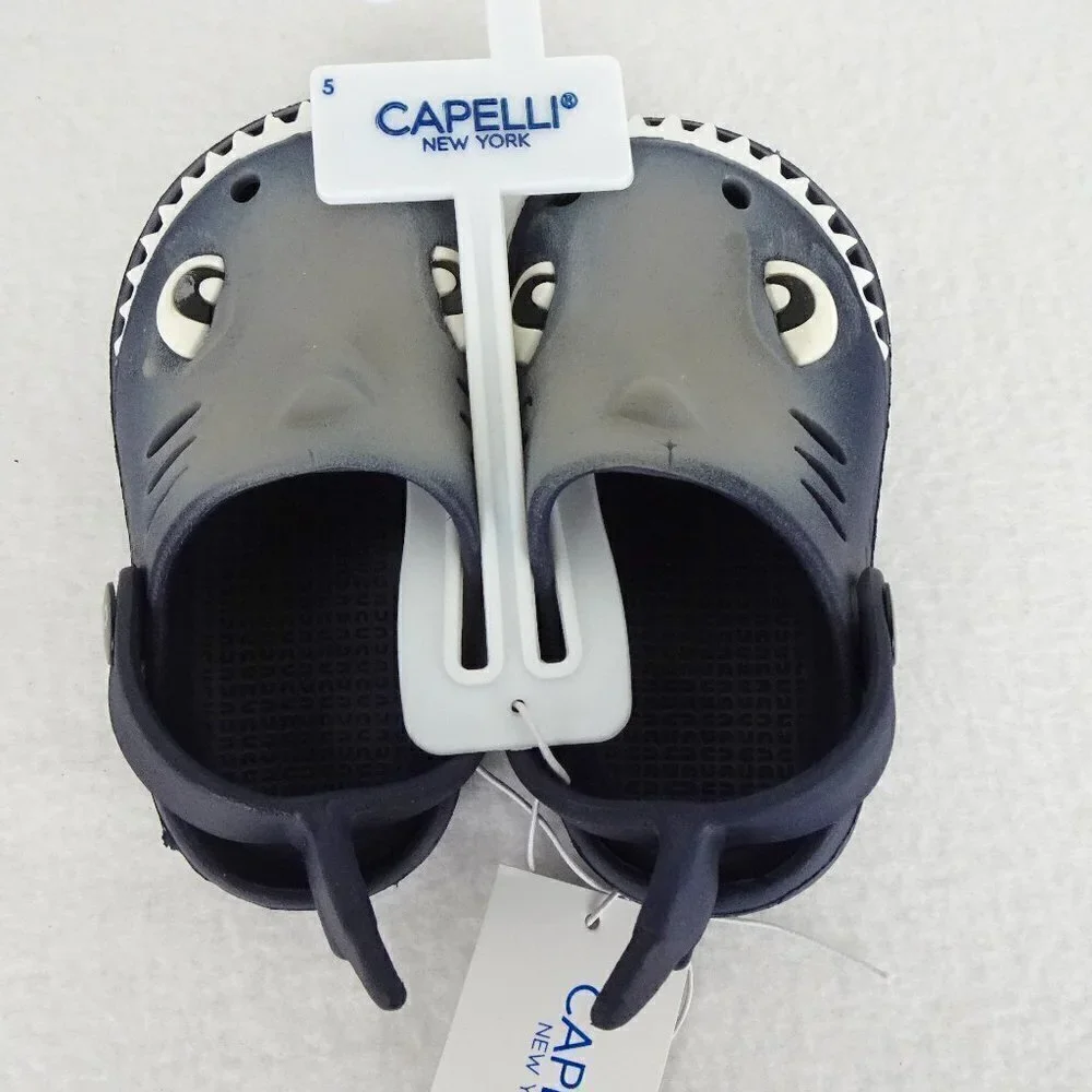 Shark Style - Size 5 Toddler Crocs! Sandals